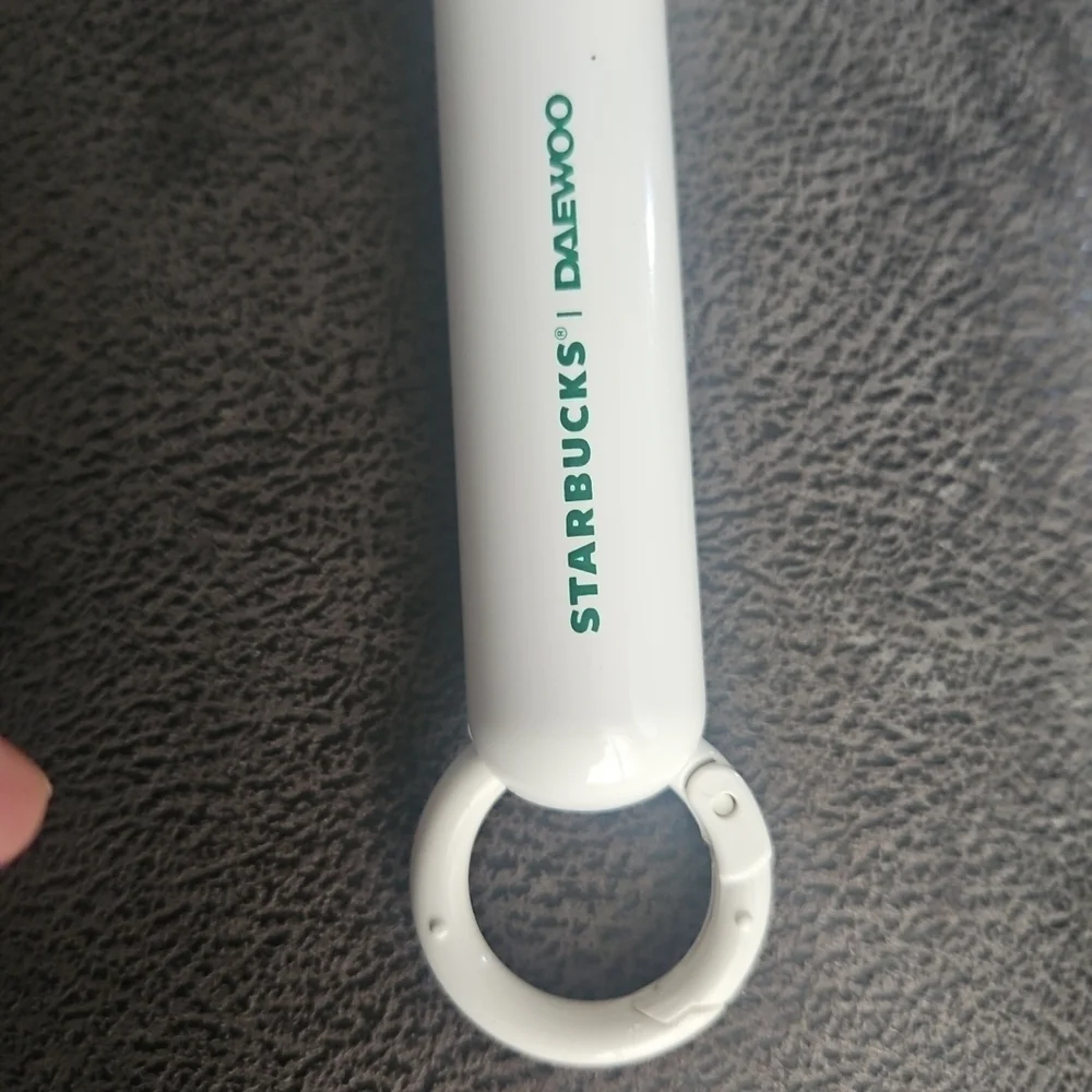 Starbucks White Handheld Fan - Picture 2 of 6